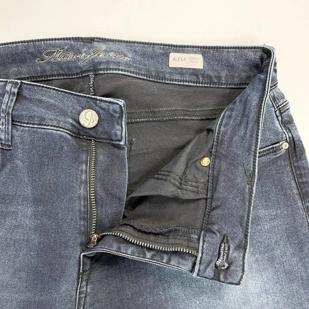 Mavi‎ Jeans Womens 31/30 Alexa Mid Rise Skinny Dark Wash Classic Stretch Ankle